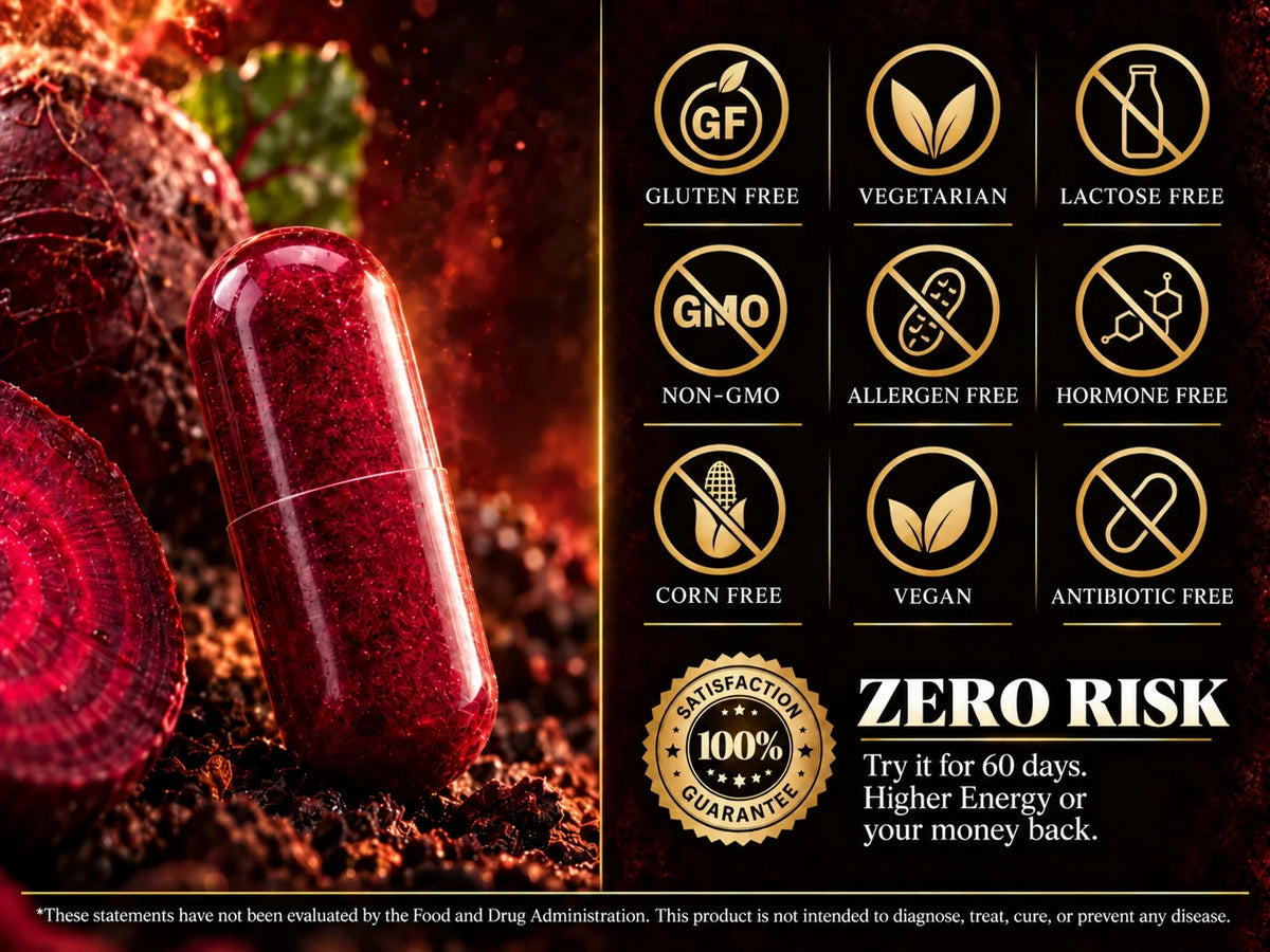 Lapeona zero risk 60-day guarantee and dietary feature grid